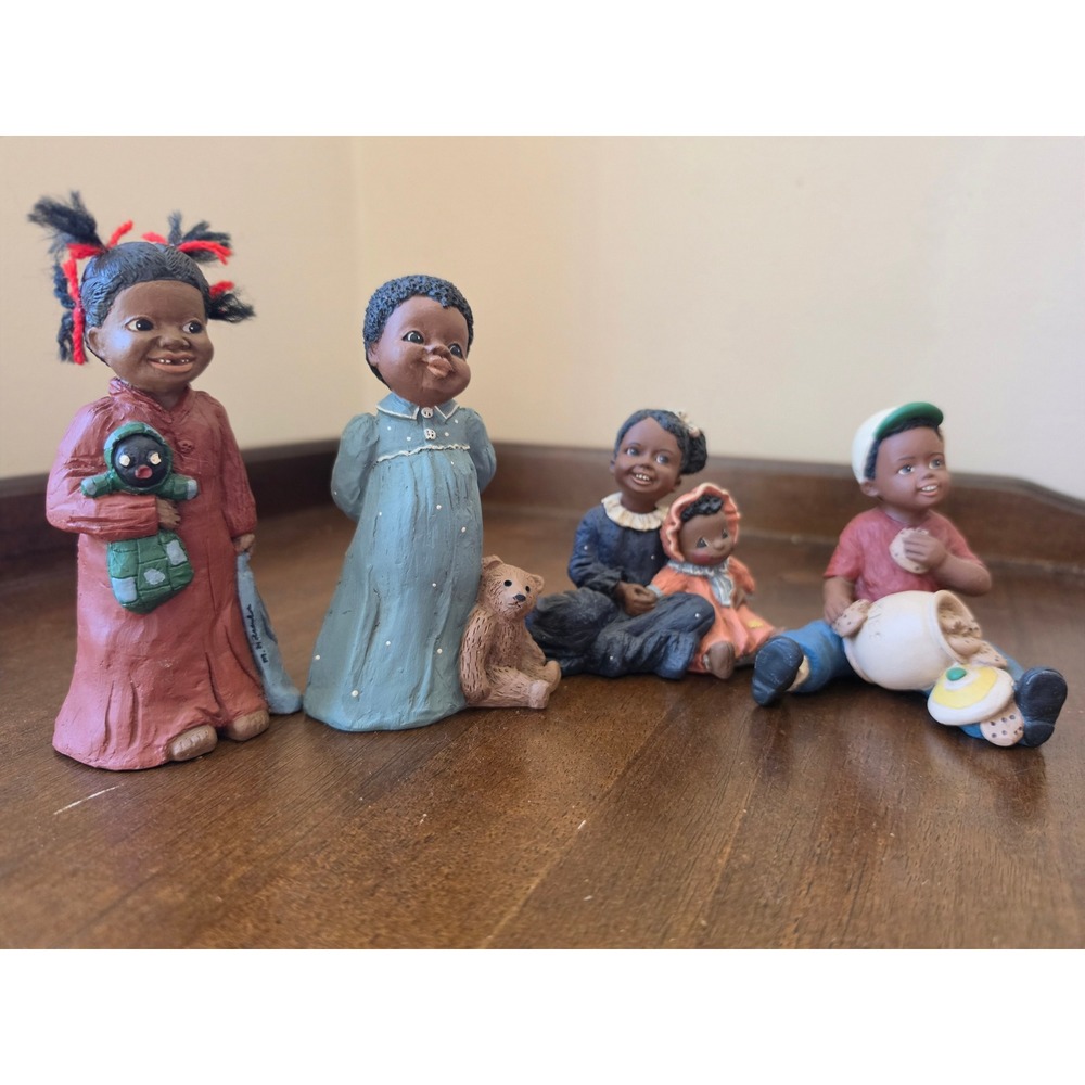 Vintage Martha Holcombe God Is Love Figurine Set Prissy Donnie Patti Amy 4pc